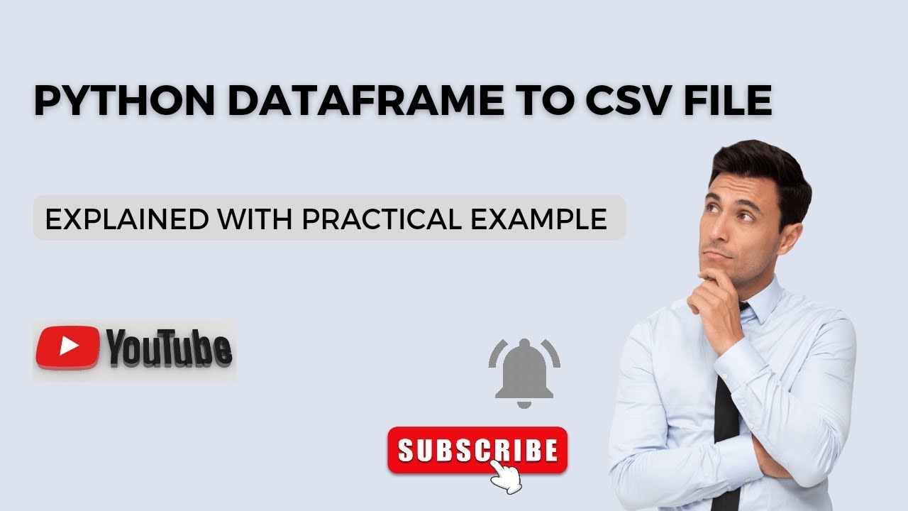 'Video thumbnail for Python Dataframe to CSV - Generate CSV File - Python Tutorial'