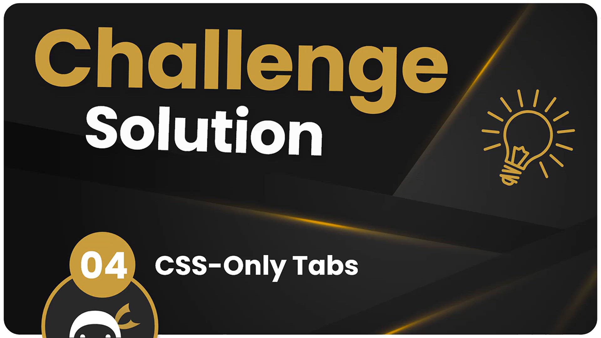 'Video thumbnail for Coding Challenge SOLUTION #4 - CSS-Only Tabs'