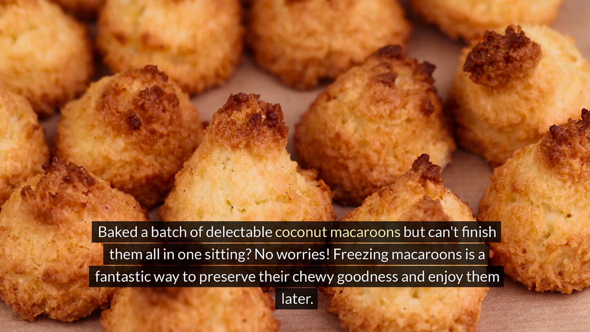 Video thumbnail for How to Freeze Coconut Macaroons?