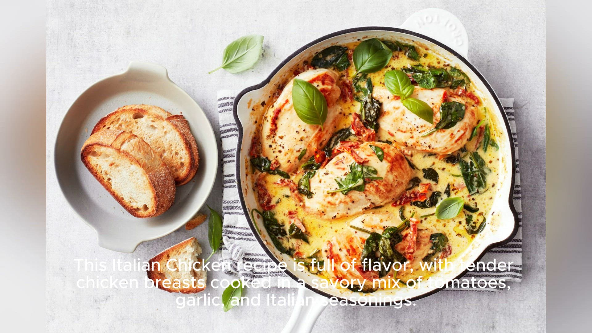 Video thumbnail for italian chicken recipe
