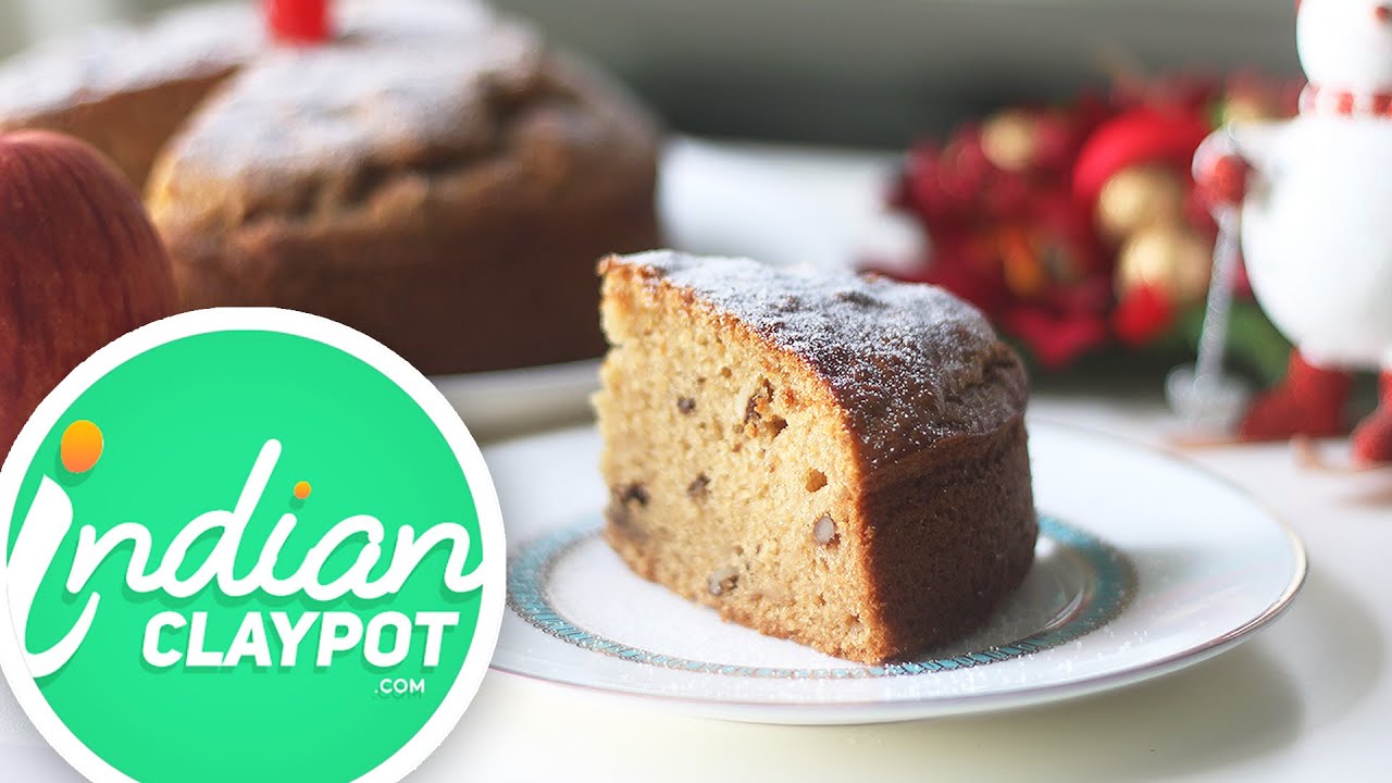 Video thumbnail for Eggless Apple Cake Recipe - How To Make Eggless Apple Cake Without Butter At Home Easily