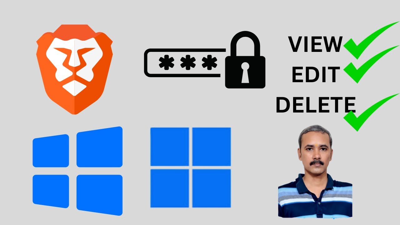 'Video thumbnail for How to View, Edit, and Remove Saved Passwords on Brave Browser on Windows 11 or 10 | GearUpWindows'