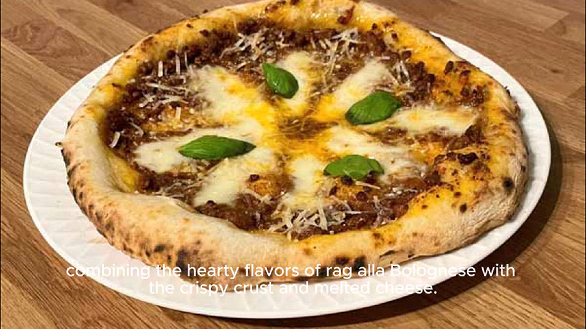 Video thumbnail for Bolognese pizza recipe