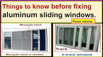 'Video thumbnail for Things to know before installing aluminum sliding windows./ Basic knowledge of aluminum windows.'