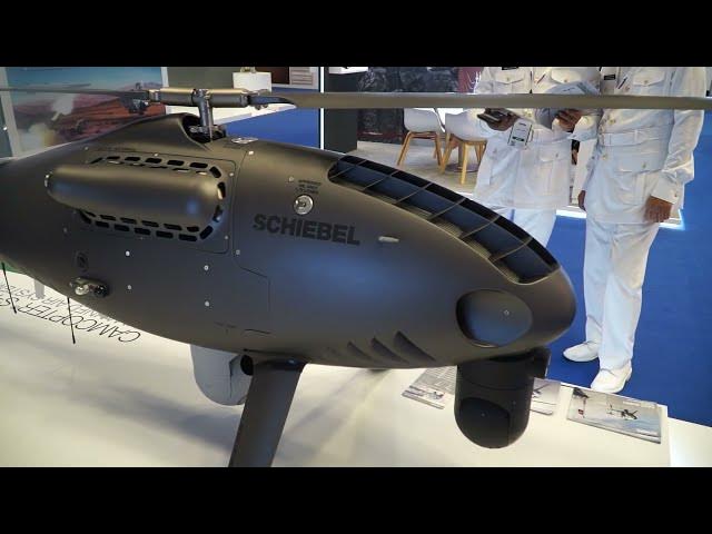 'Video thumbnail for Schiebel Showcases CAMCOPTER S-100 UAS Drone DIMDEX 2024 A Versatile Tool for Land and Naval Forces'