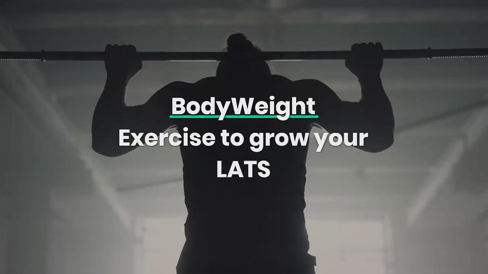 'Video thumbnail for Bodyweight exercises to grow your lats'