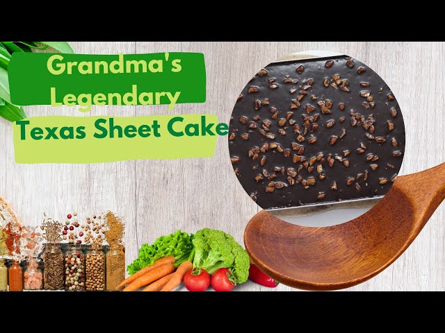 Video thumbnail for Grandma's Legendary Texas Sheet Cake-video