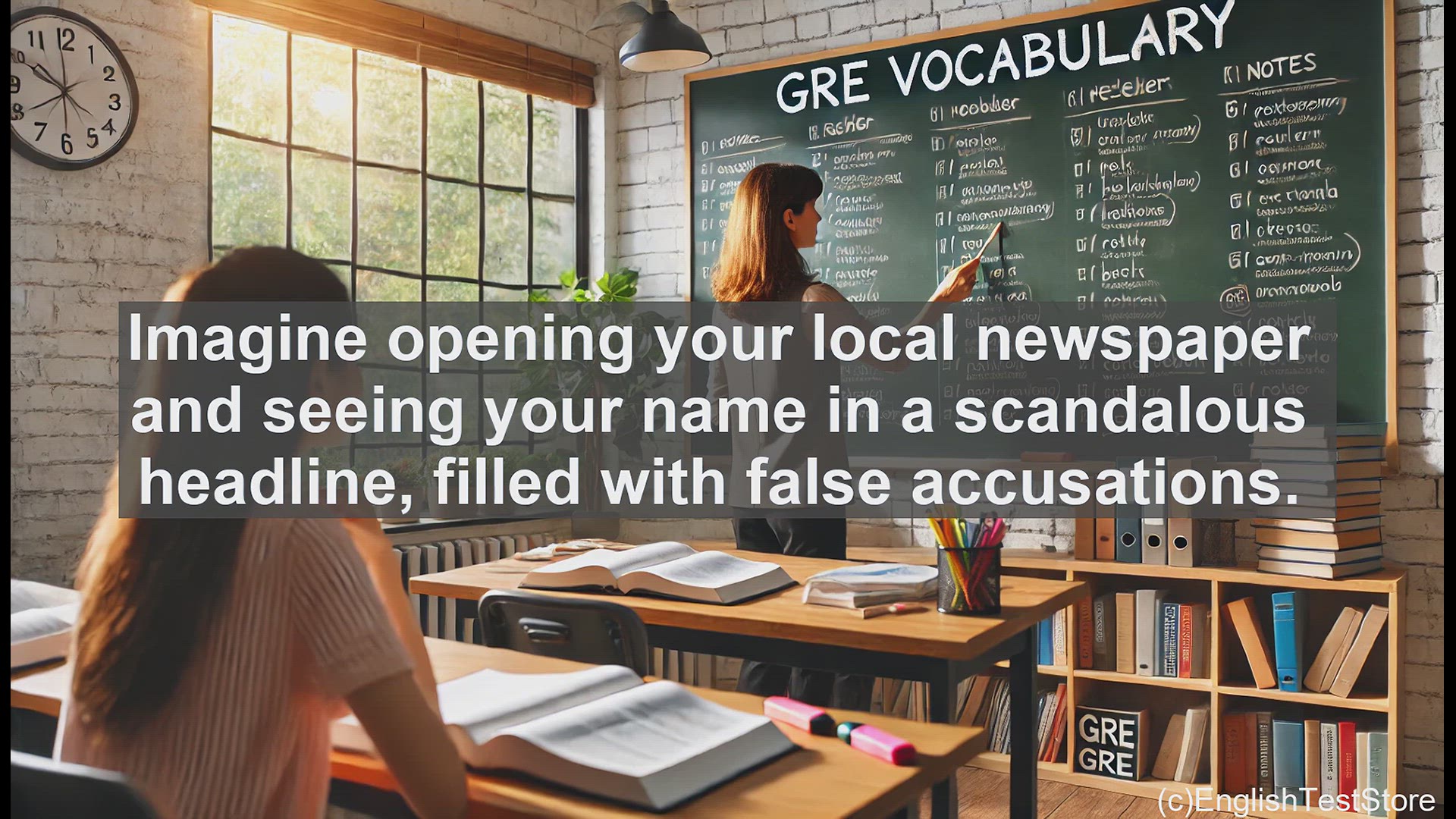 'Video thumbnail for GRE Vocabulary Lesson: Navigating the Complexities of Libelous Statements'