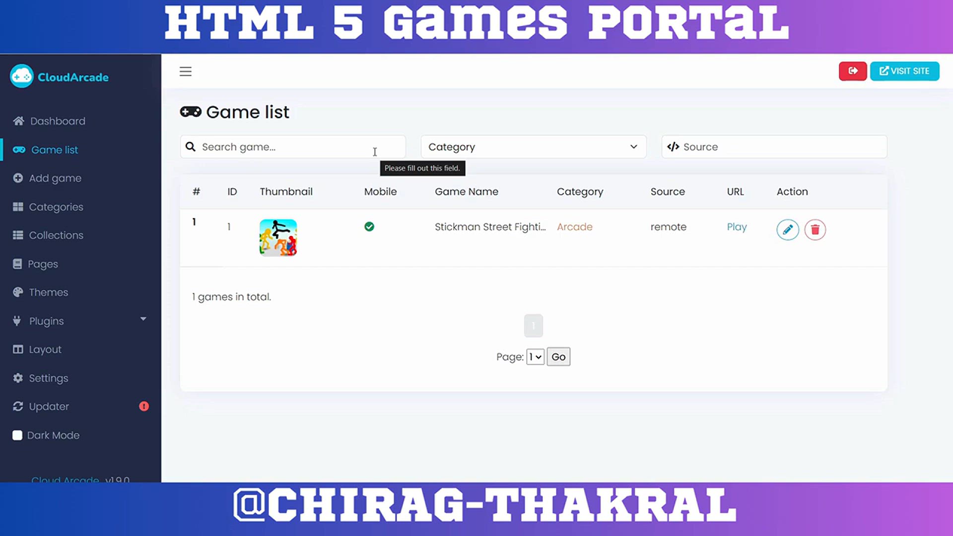 Video thumbnail for Earn Money By Making HTML 5 Games Portal || Part Four