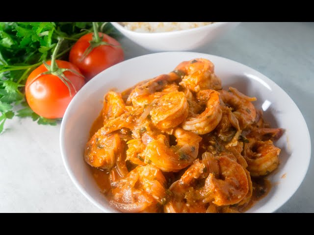 Video thumbnail for “Spicy, juicy, and full of Caribbean flavor… Haitian Creole Shrimp🇭🇹🍤”