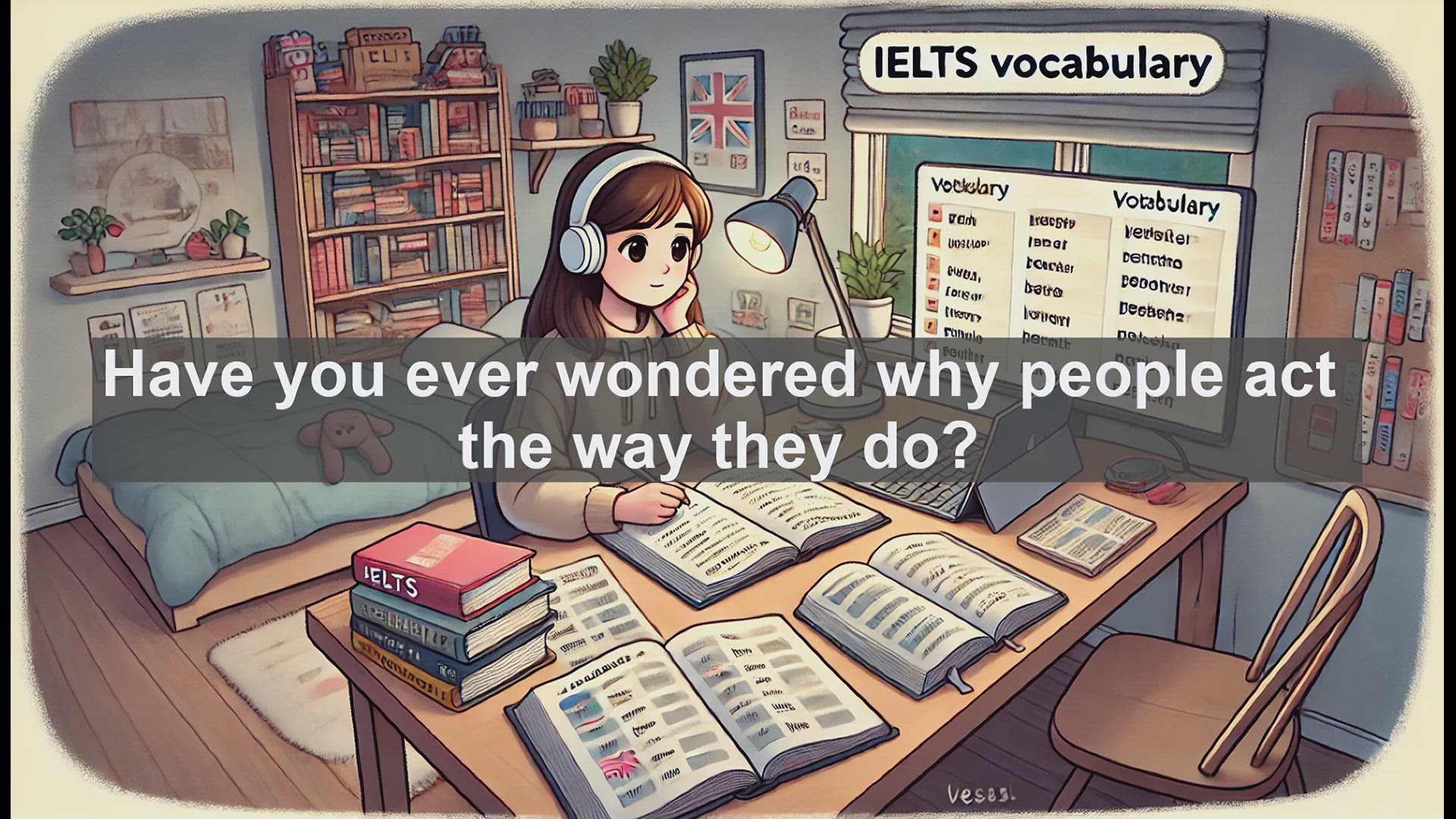 'Video thumbnail for 2500 Must Know IELTS 5.5 Vocabulary - What is Behaviour? Understanding Human Actions and Reactions'