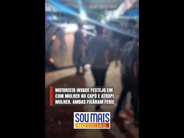 'Video thumbnail for Motorista invade festejo e atropela duas mulheres em Ipueiras (TO)'