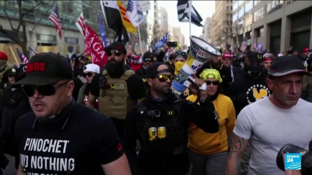 'Video thumbnail for Proud Boys members sue US govt over Jan. 6 prosecutions'