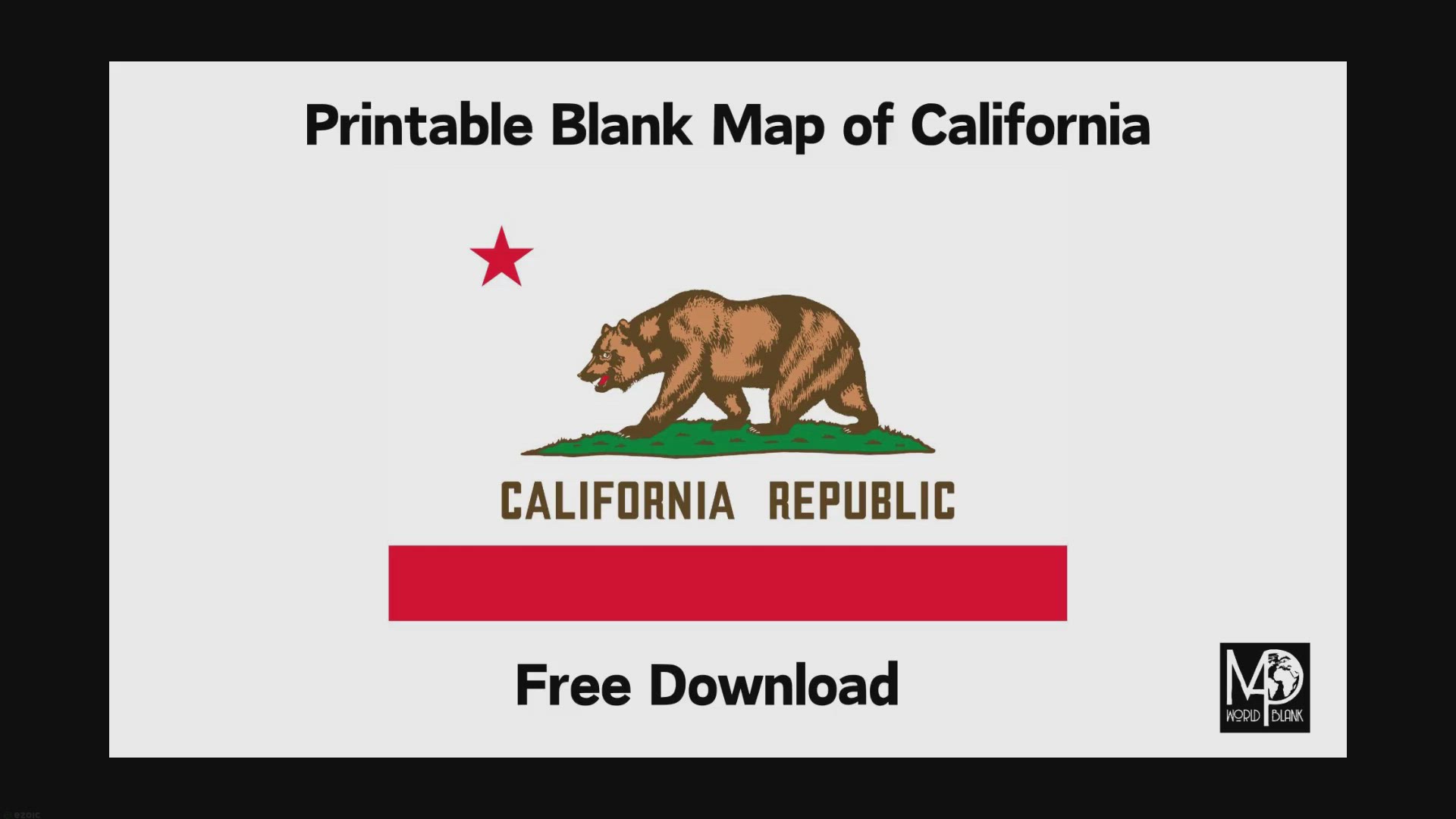Video thumbnail for Blank Map of California – Free Download