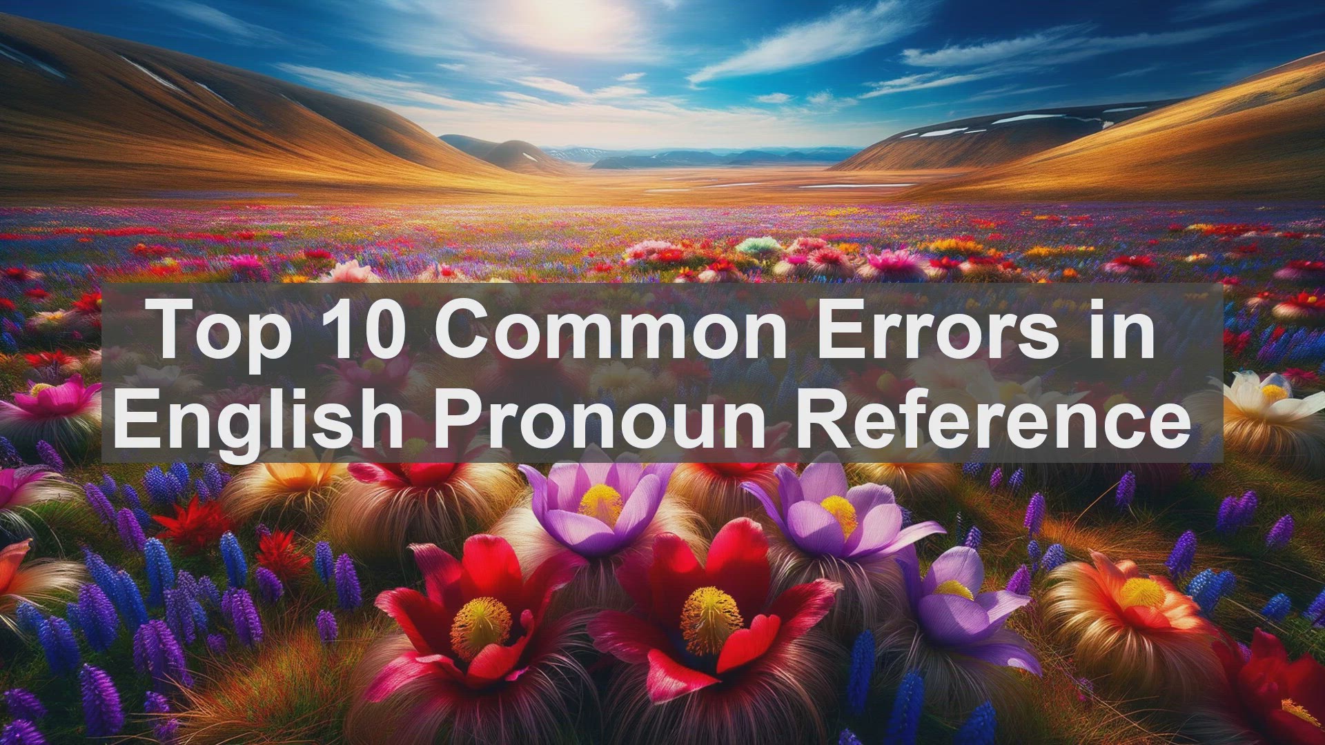 'Video thumbnail for Top 10 Common Errors in English Pronoun Reference'