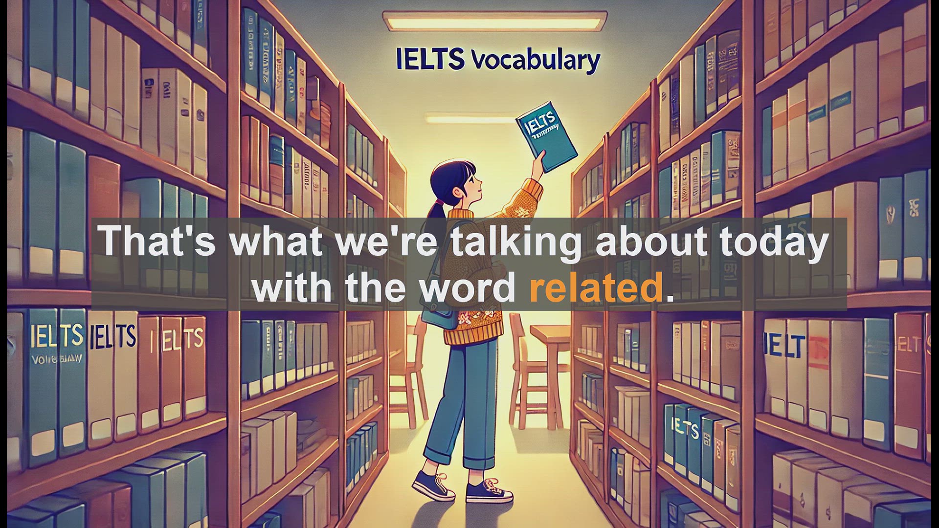 'Video thumbnail for 2500 Must Know IELTS 5.5 Vocabulary - Understanding 'Related': Connections in Language'