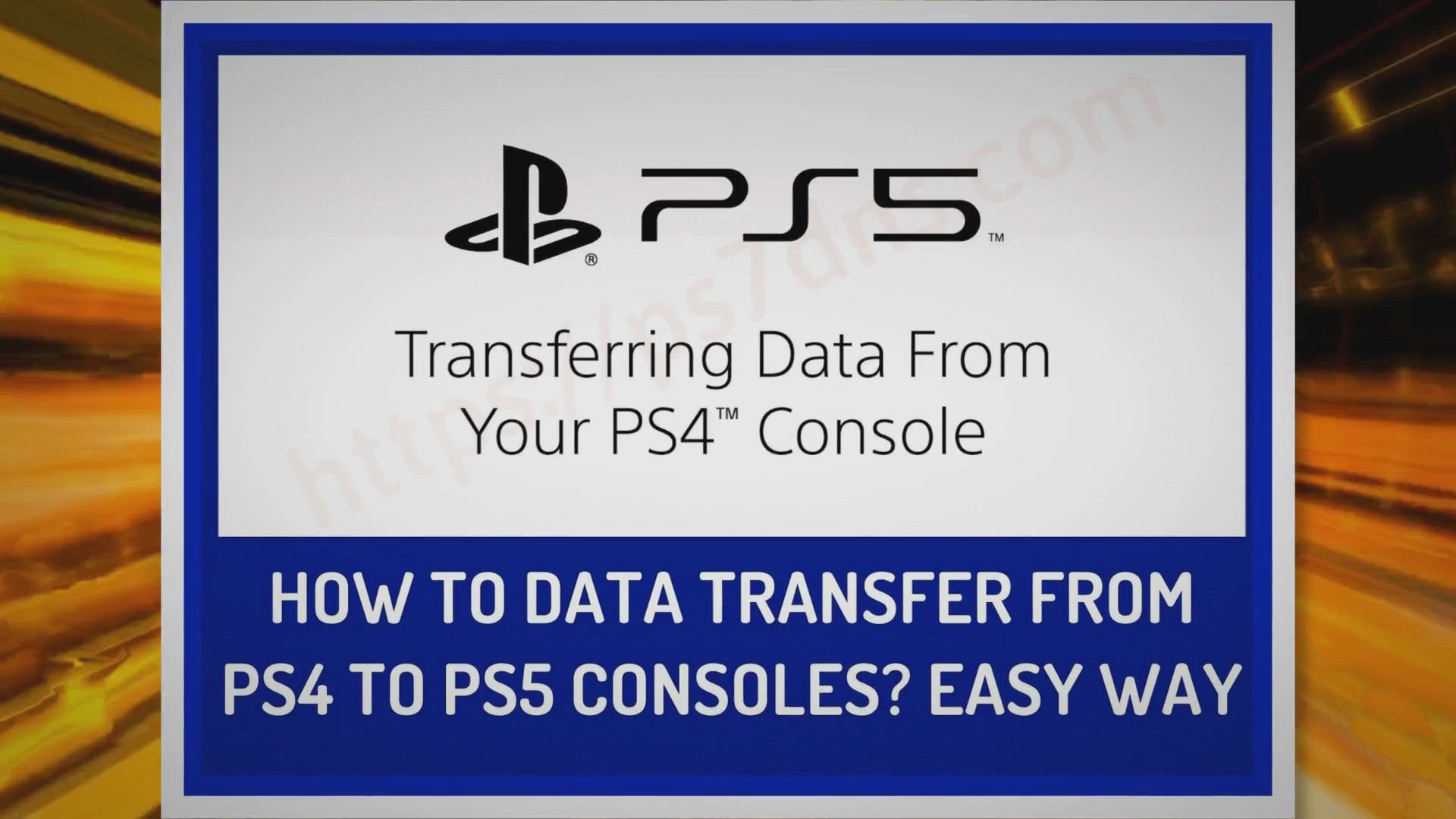 Video thumbnail for How to Data Transfer from PS4 to PS5 Consoles? Easy Way