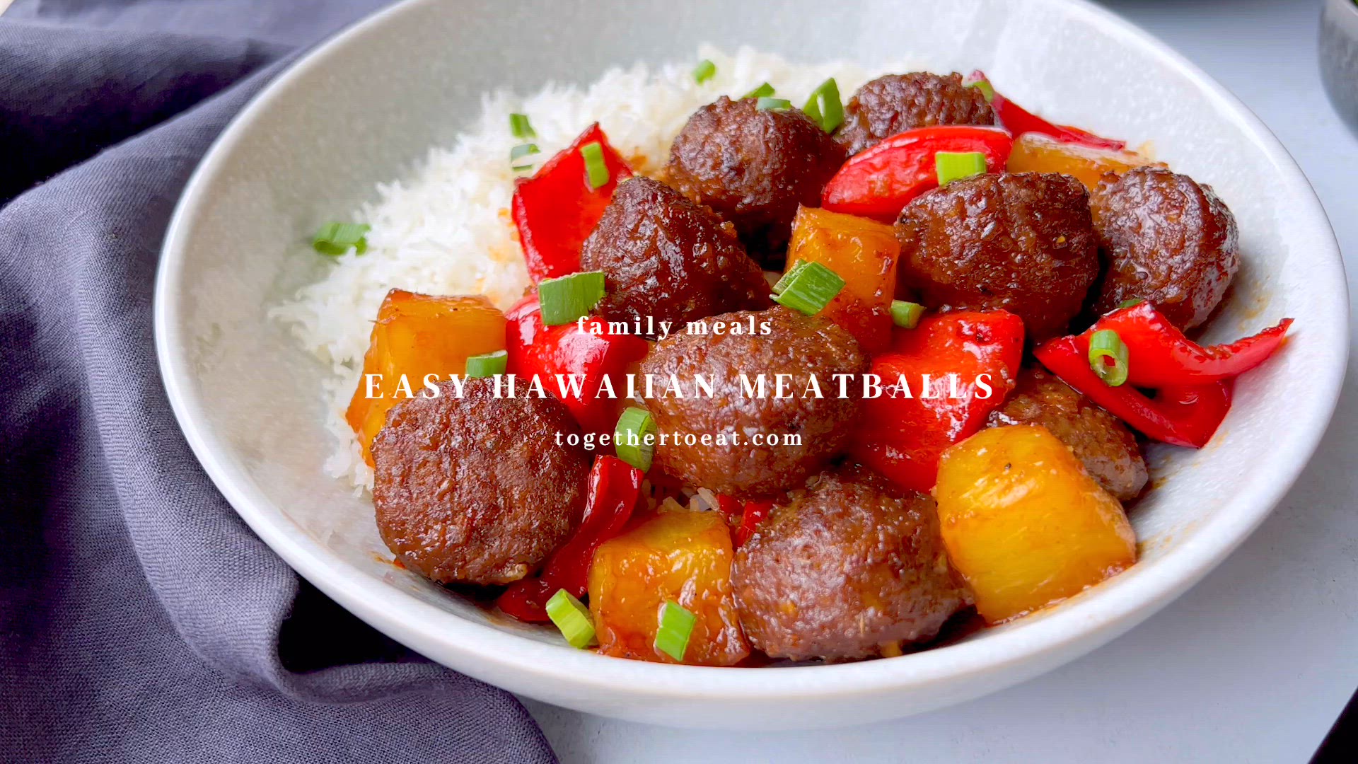 'Video thumbnail for Easy Hawaiian Meatballs'