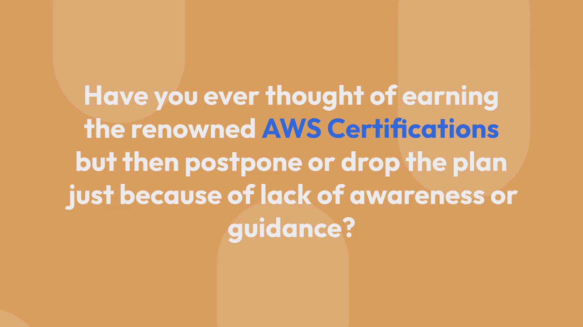 'Video thumbnail for How to Prepare for AWS Certification Exam?'