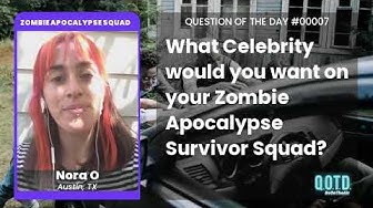 Video thumbnail for Nora O wants the hilarious Alan Tudyk on her Zombie Survival Squad. Great choice!