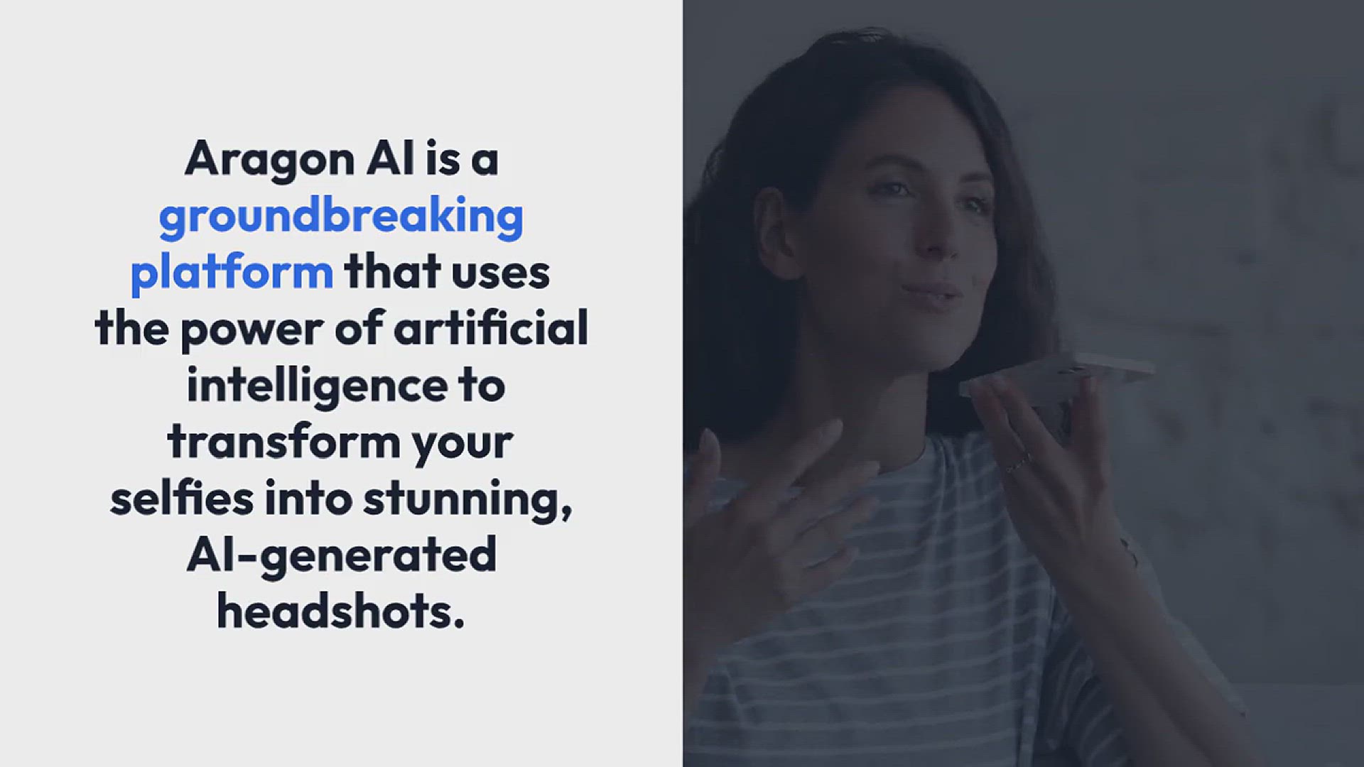 'Video thumbnail for Aragon AI: Revolutionizing Personalized Headshots with AI Technology'