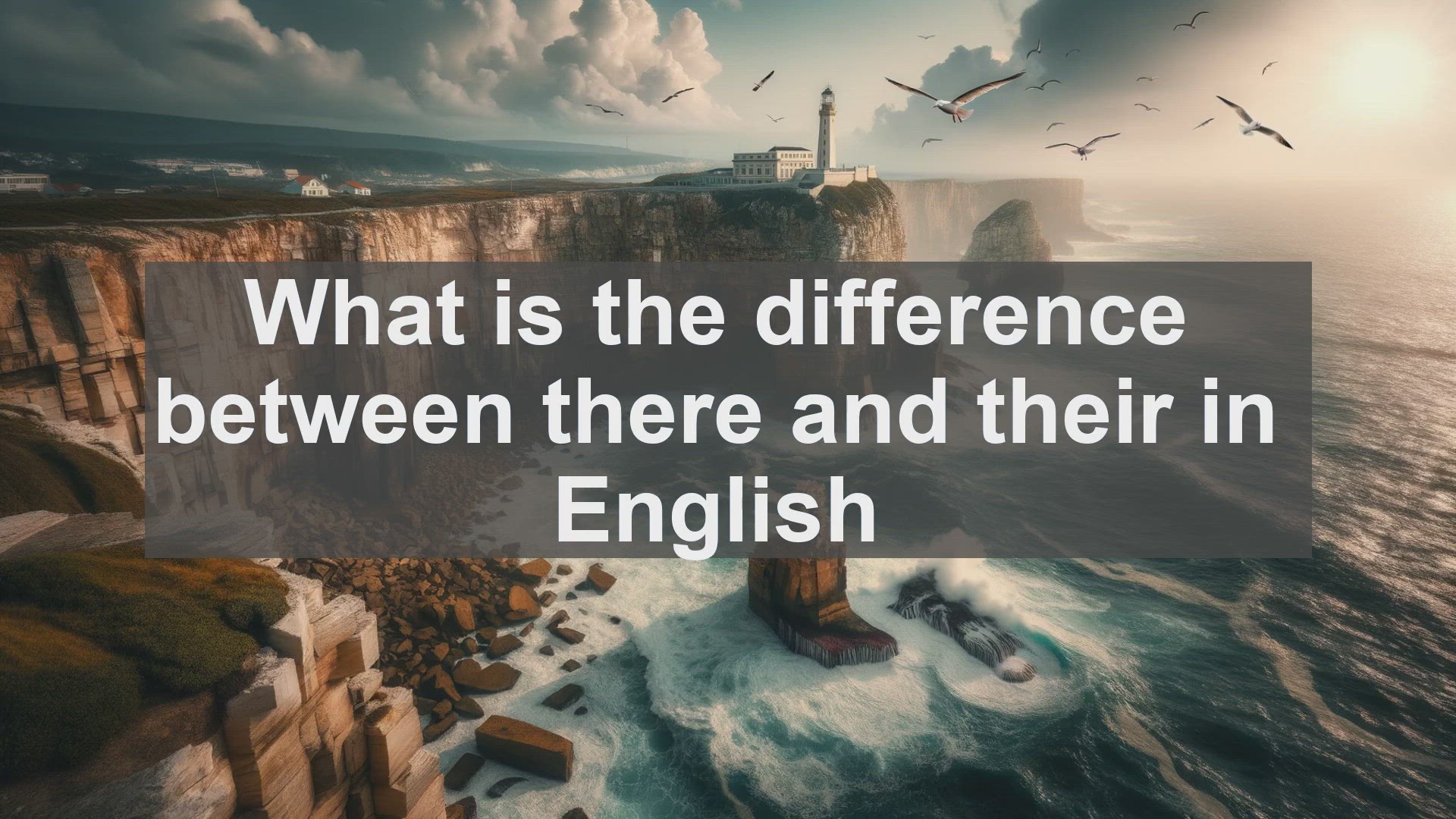 'Video thumbnail for What is the difference between there and their in English?'