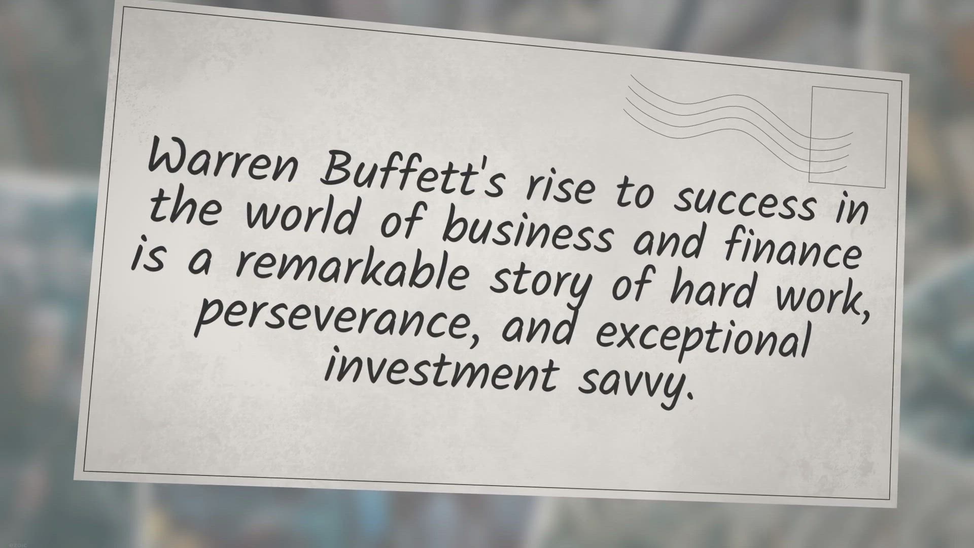 'Video thumbnail for The Rise of Warren Buffett:'