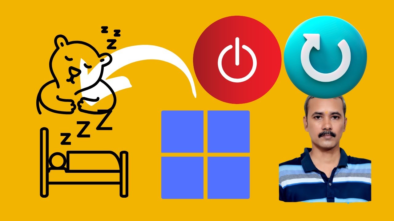 'Video thumbnail for How to Create Shutdown, Restart, Hibernate, and Sleep Shortcuts in Windows 11 | GearUpWindows'