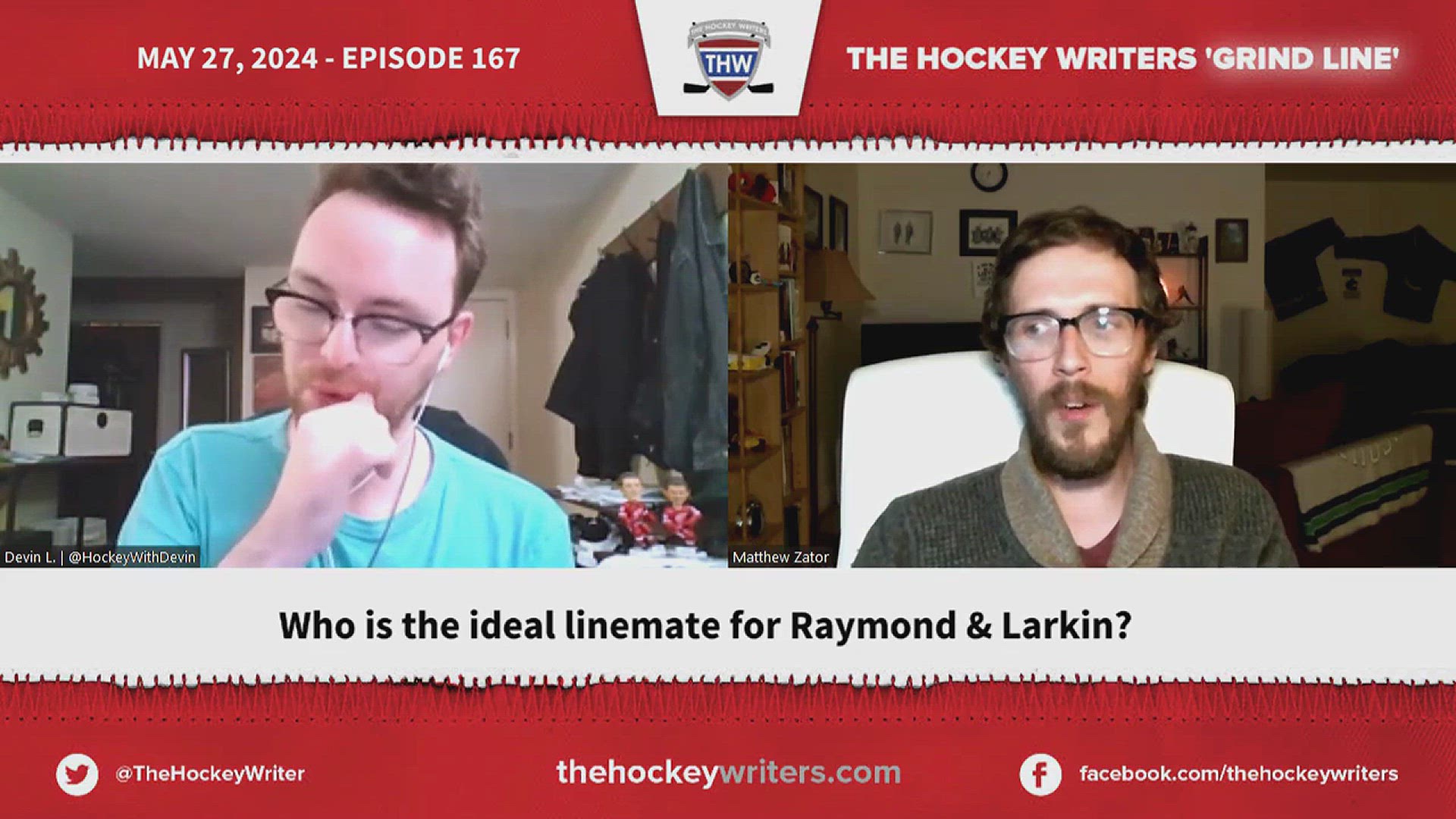 'Video thumbnail for Red Wings - Who Is the Ideal Linemate for Lucas Raymond & Dylan Larkin'