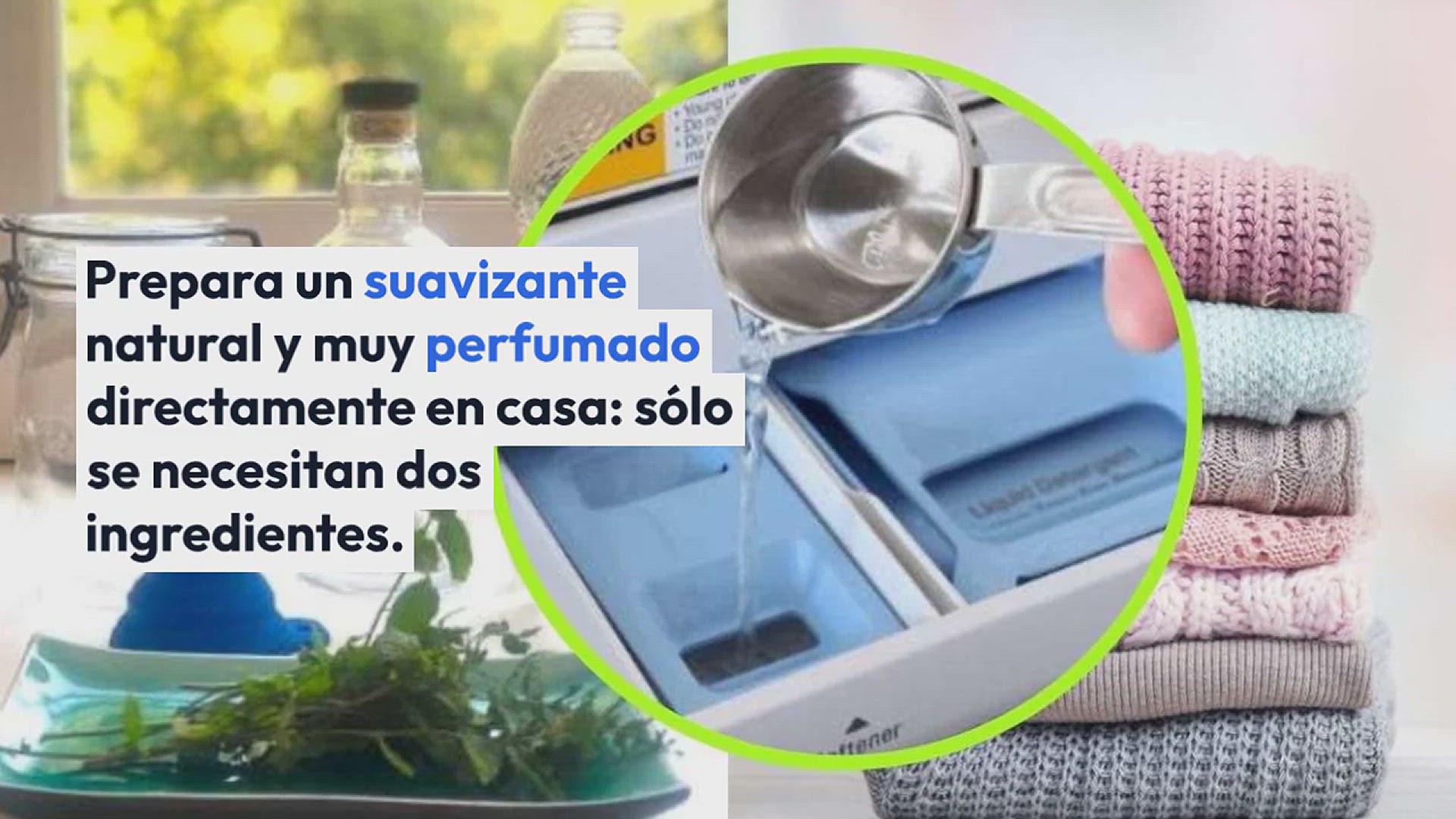 Video thumbnail for Suavizante casero, ropa con mucho aroma a menta: cómo prepararlo