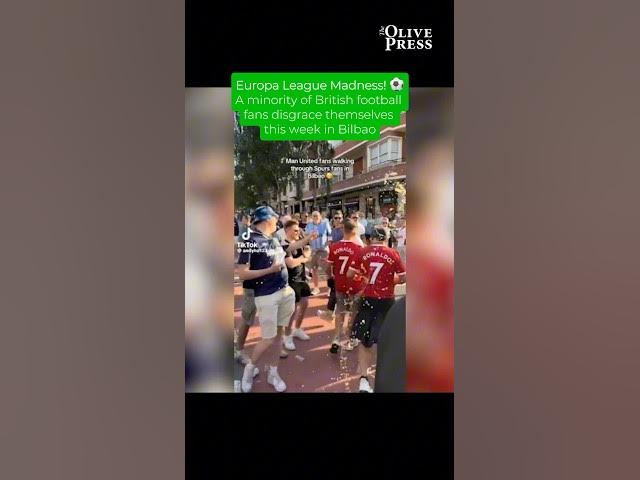 'Video thumbnail for A minority of English fans cause trouble in #Bilbao this week ahead of the Europa League Final… ⚽️'