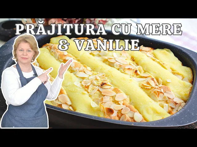 'Video thumbnail for 🍎 Prăjitură cu mere și cremă de vanilie - rețeta simplă și delicioasă'