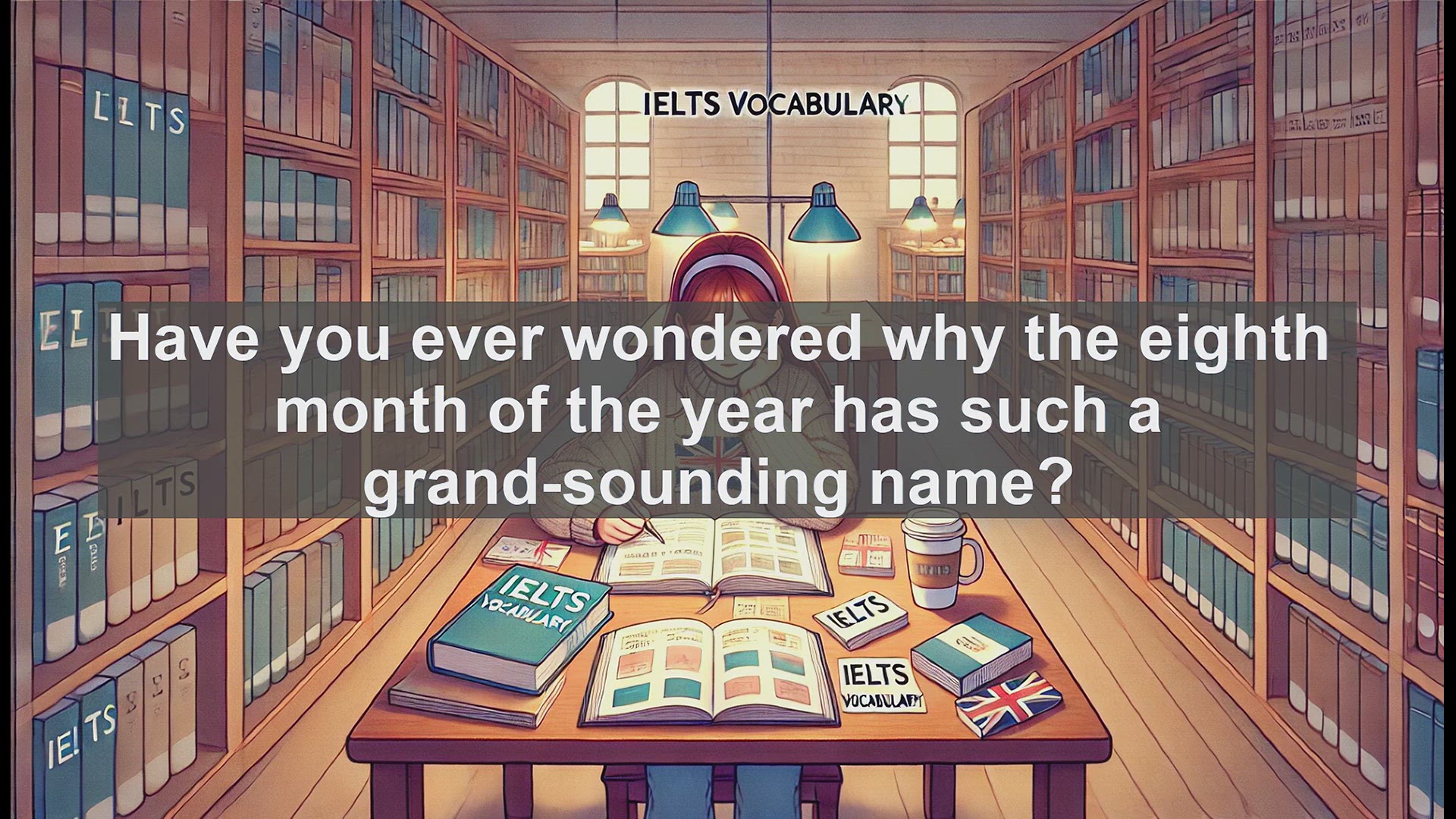 'Video thumbnail for 2500 Must Know IELTS 5.5 Vocabulary - August: More Than Just a Month - Exploring Its Dual Meaning'