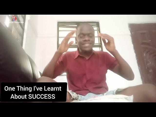 'Video thumbnail for ONE THING I'VE LEARNED ABOUT BEING SUCCESSFUL IN LIFE'