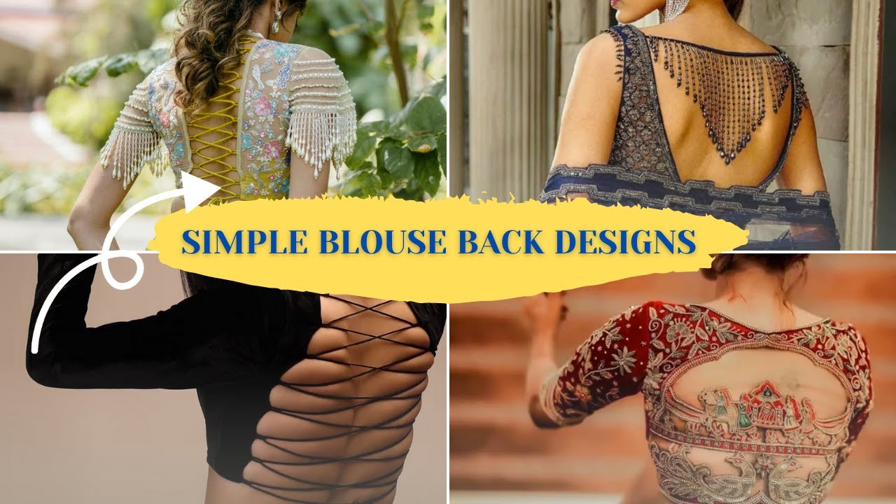 'Video thumbnail for Simple Blouse Back Designs | Blouse Back Designs | New Blouse Back Designs in 2023'