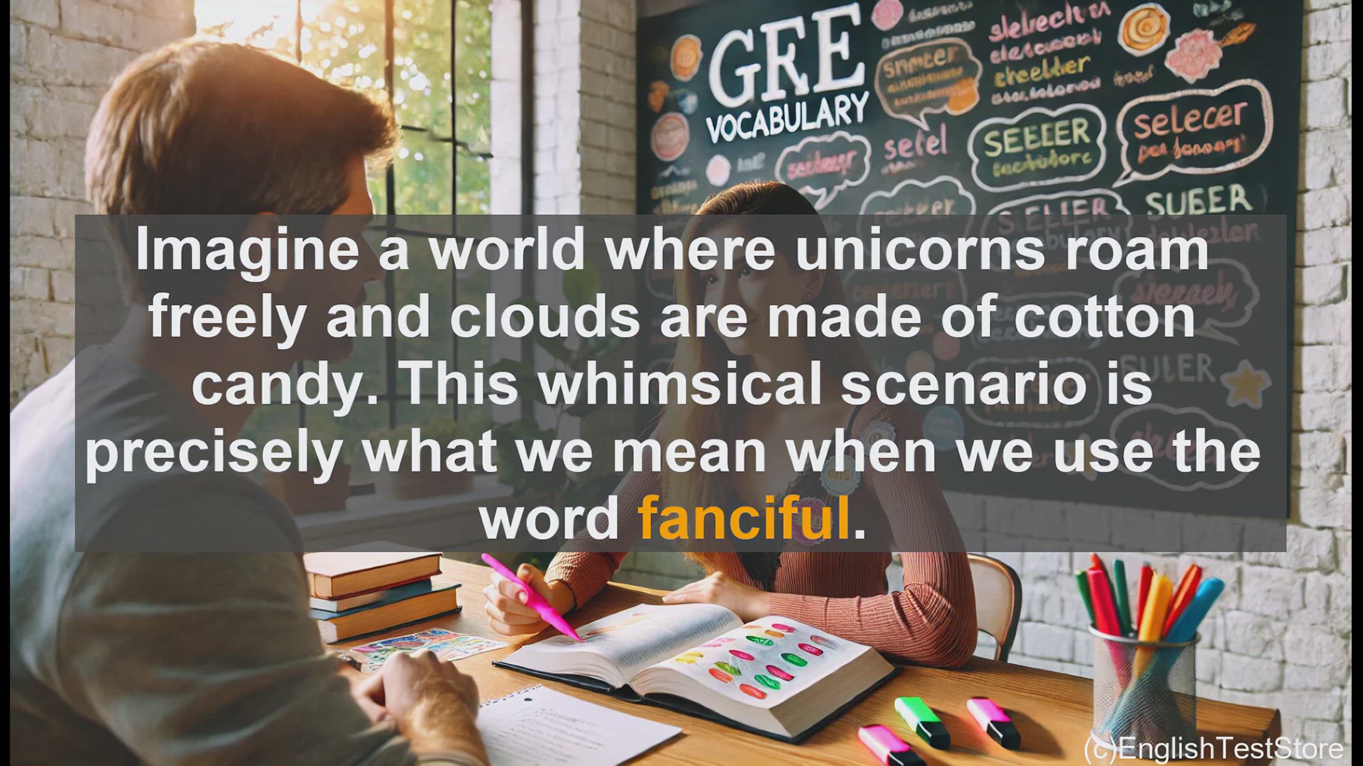 'Video thumbnail for GRE Vocabulary Lesson: Exploring the Whimsical World of Fanciful Vocabulary'