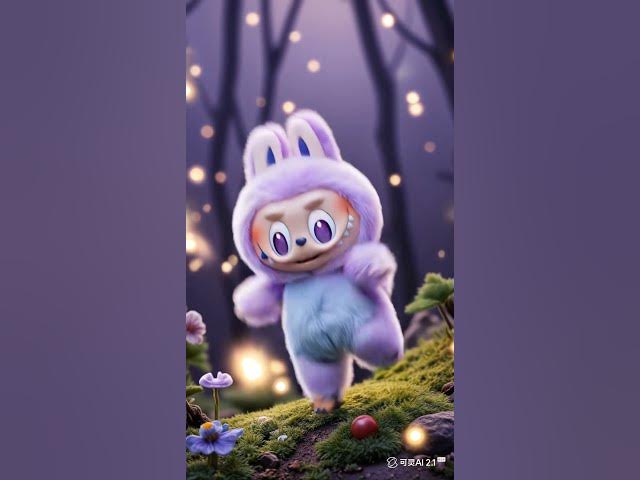 Video thumbnail for 高品质 图片中的小人 在快乐的跳舞 周围的萤火虫发出梦幻的光芒 画面唯美 1