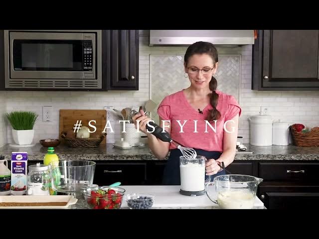 Video thumbnail for Red White Blue Dessert ¦ Gluten Free Banana Cake & Pudding Berry Trifle 720p 24fps