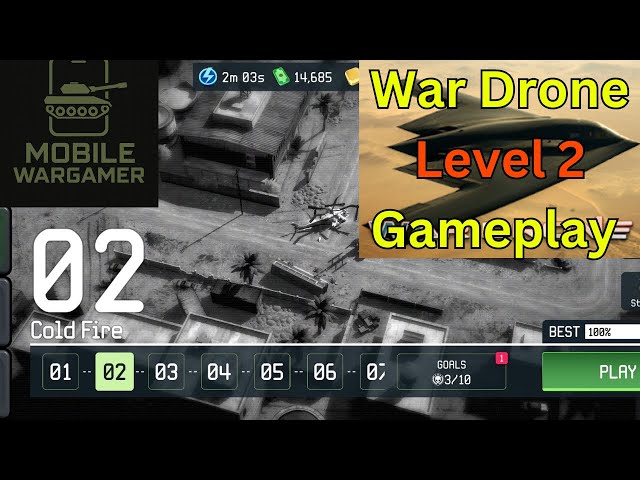 Video thumbnail for War Drone Level 2 Gameplay - Mobile Combat Drone Game