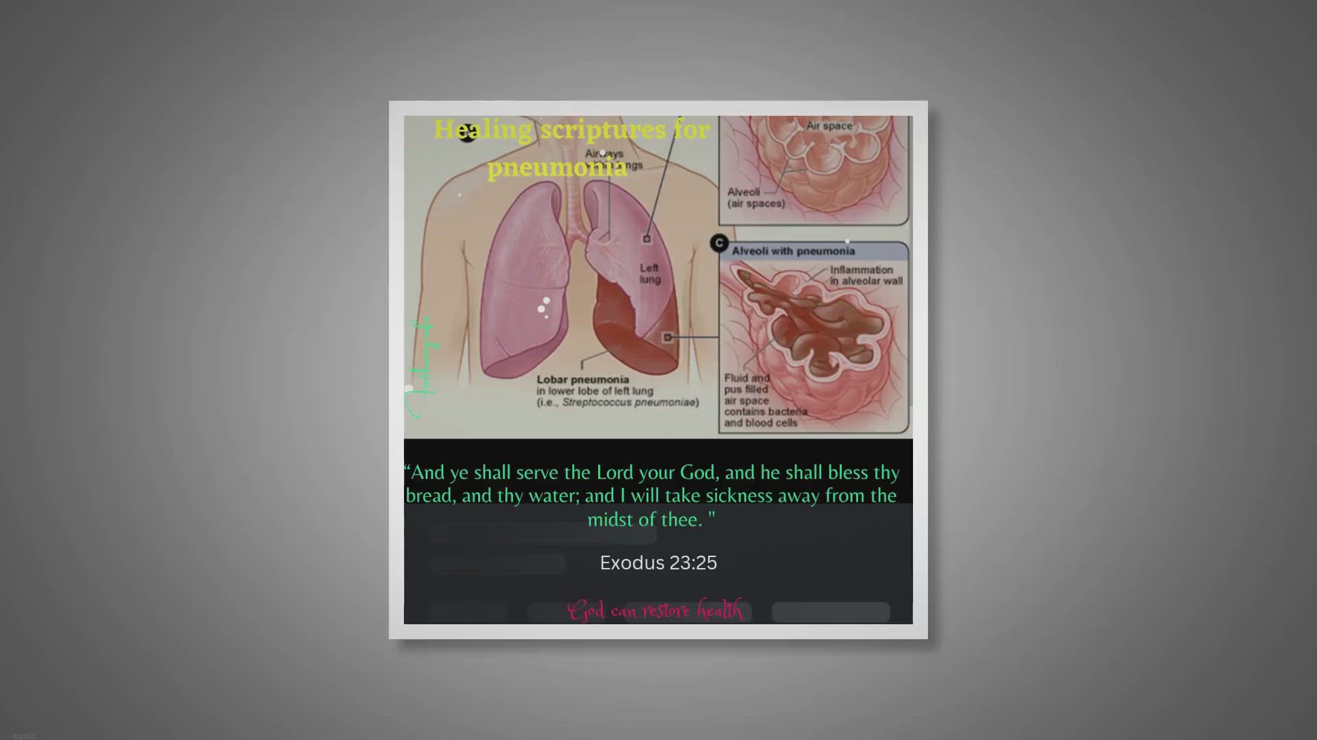 'Video thumbnail for Healing Scriptures for Pneumonia: Divine Healing and Comfort'