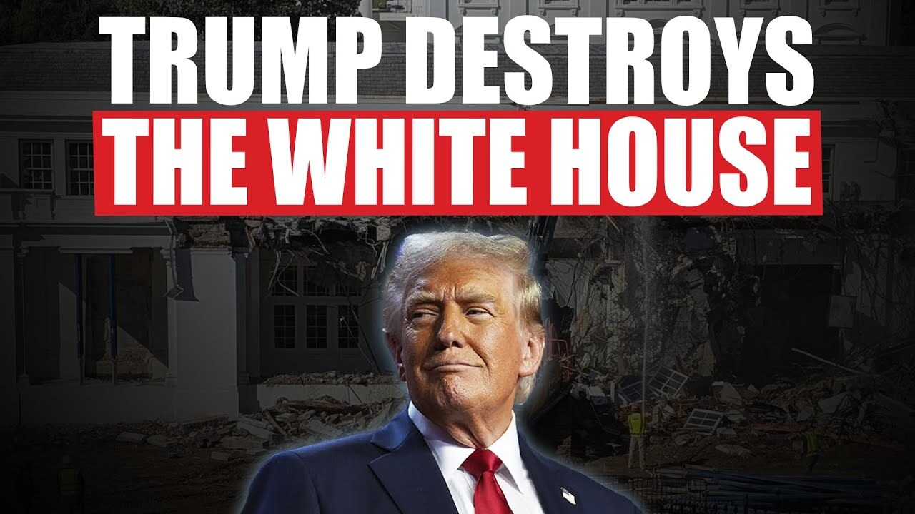 Video thumbnail for Trump's Ballroom Demolition is a DESECRATION of the White House