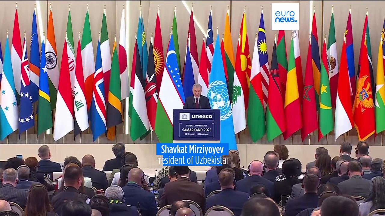 Video thumbnail for Uzbekistan unveils education and AI initiatives at UNESCO conference in Samarkand