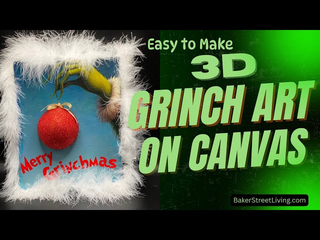 Video thumbnail for easy to Make 3D DIY Grinch Art on Camvas