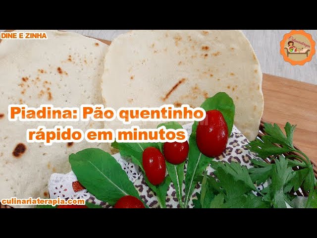 'Video thumbnail for Pão e Pizza Rápida em Minutos Piadina'