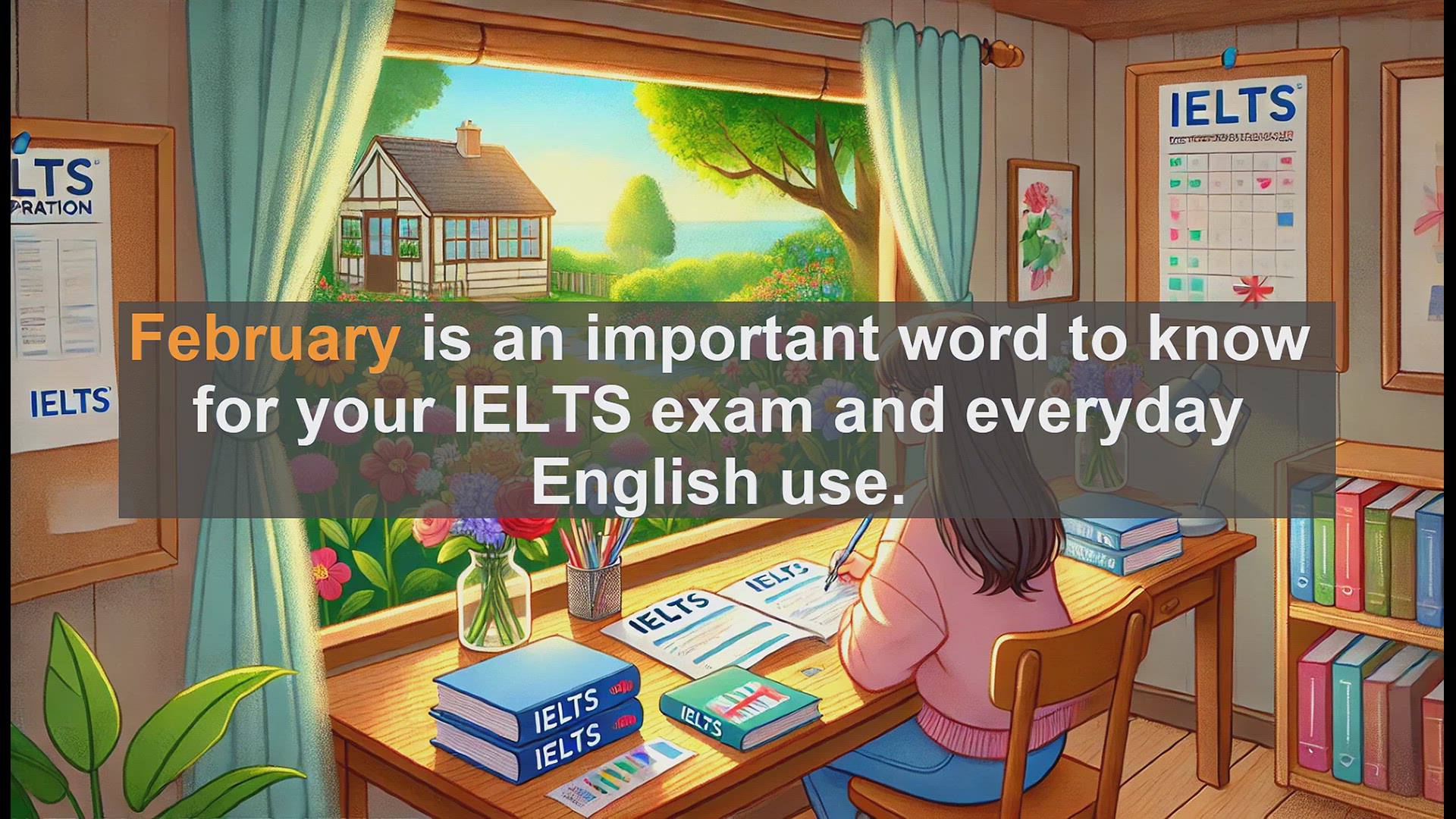 'Video thumbnail for 2500 Must Know IELTS 5.5 Vocabulary - February: Pronunciation, Meaning, and Usage for IELTS'