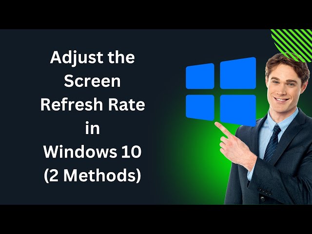 'Video thumbnail for How to Adjust Monitor or Screen Refresh Rate in Windows 10 (2 Methods) | GearUpWindows Tutorial'