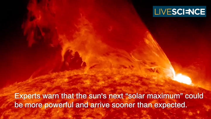 Video thumbnail for Solar Maximum Might Arrive Earlier Than Expected