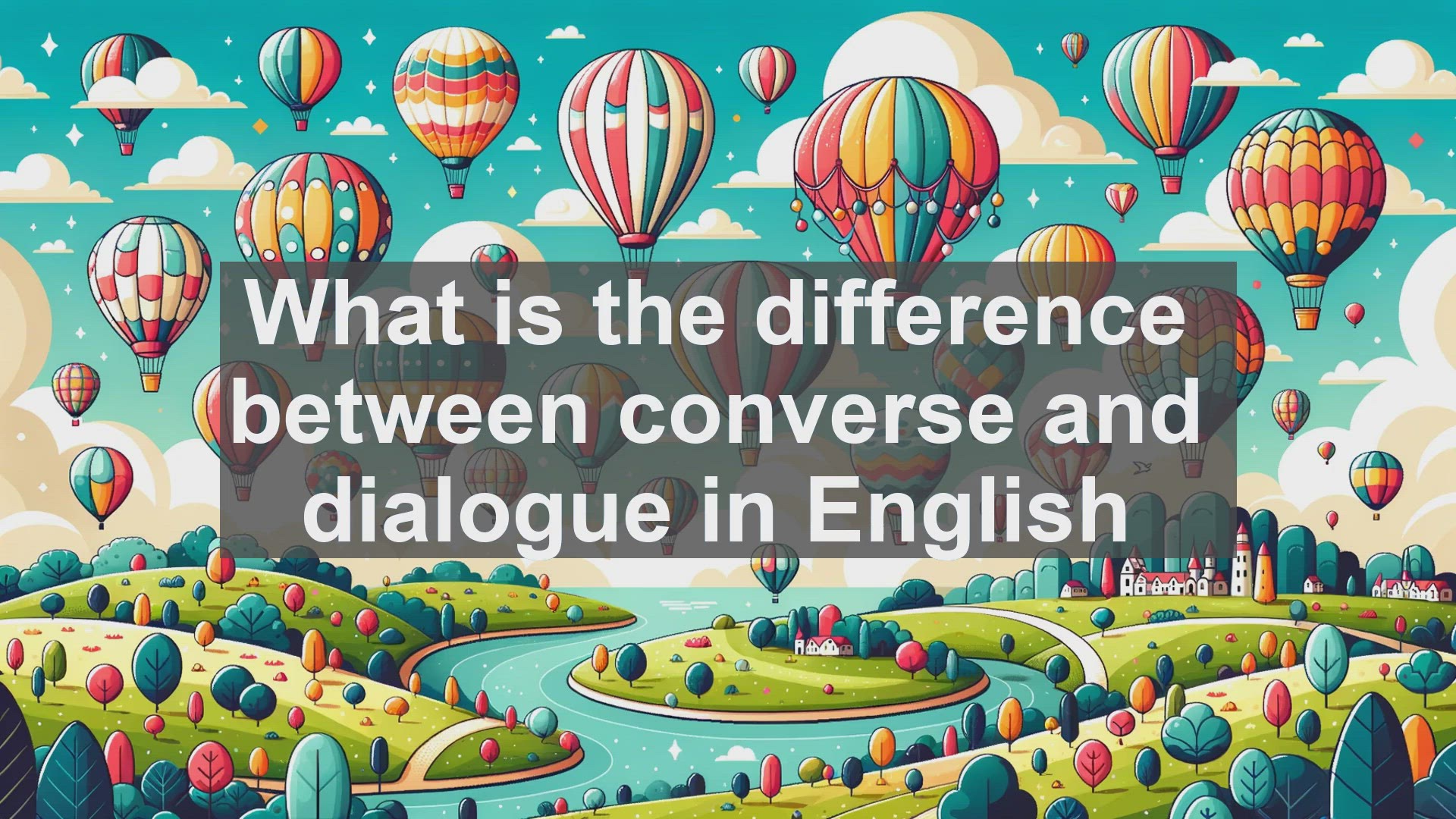 'Video thumbnail for What is the difference between converse and dialogue in English?'