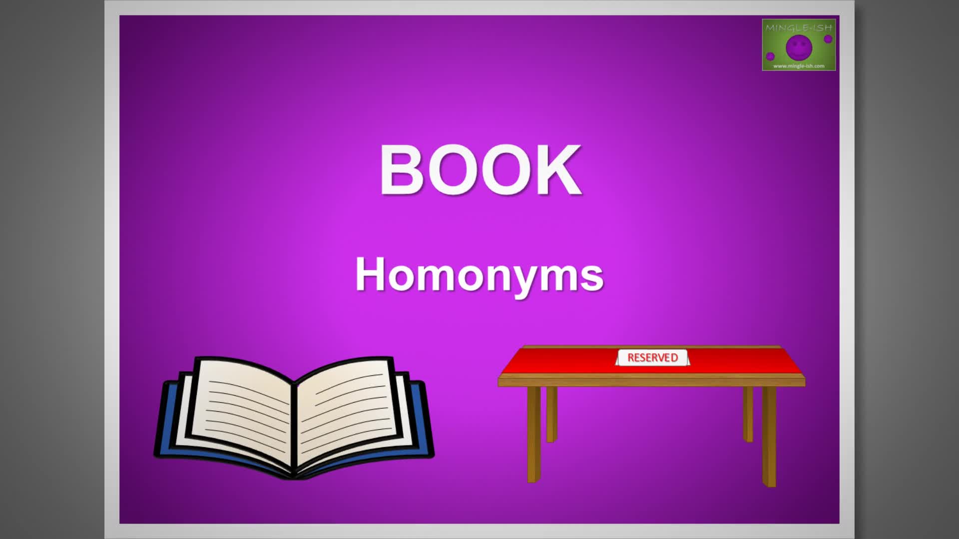 'Video thumbnail for Book and Its Meanings: Homonyms Explained'