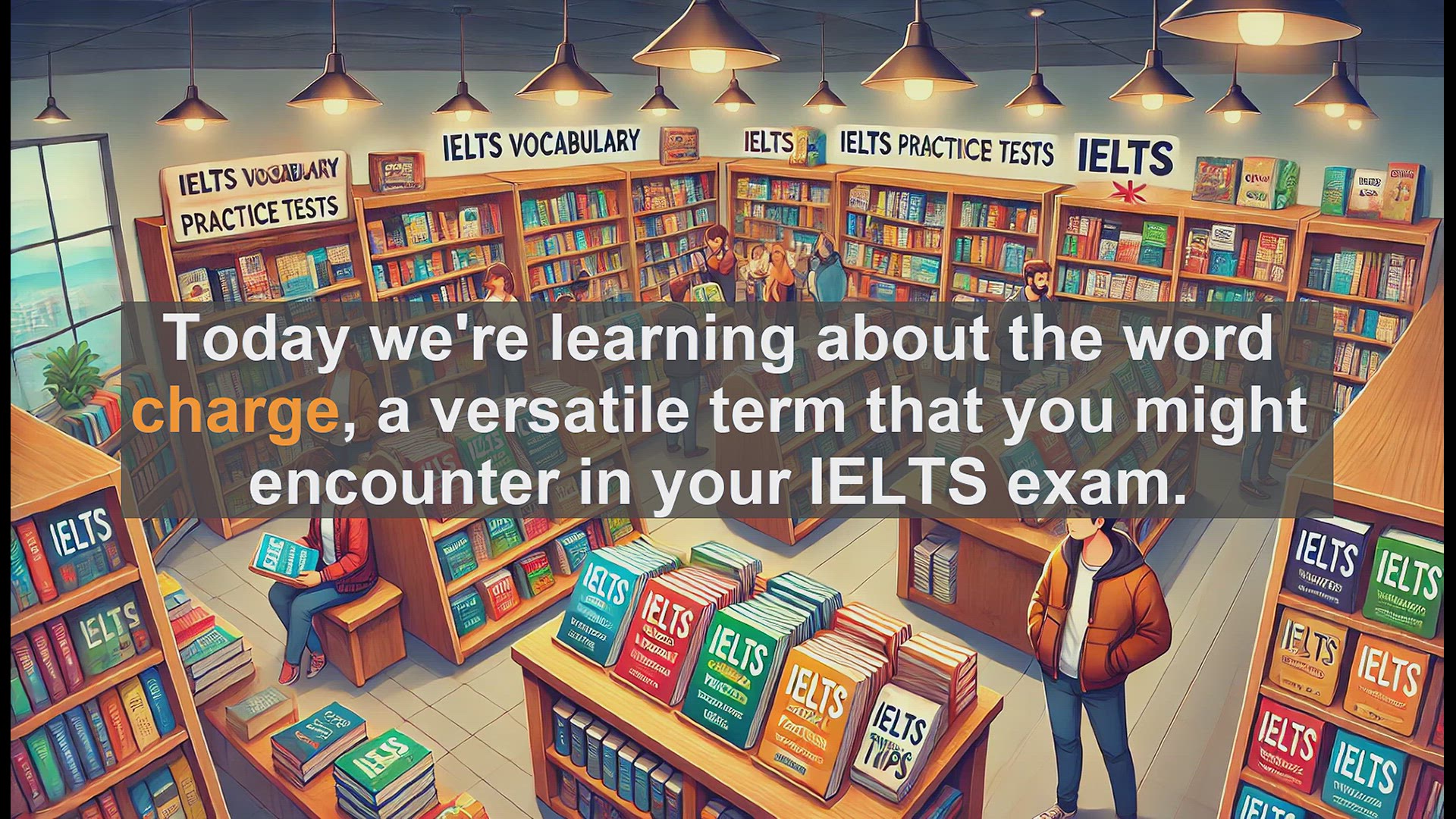 'Video thumbnail for 2500 Must Know IELTS 5.5 Vocabulary - Understanding 'Charge': A Key Word for IELTS Success'